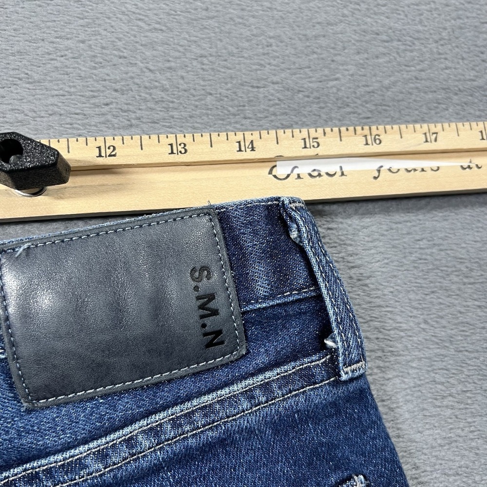 S.M.N Jeans Mens 30x32 Blue Hunter Standard Slim Selvedge USA Made SMN Denim - Picture 7 of 12